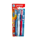 Silver Care Piave Tris Family Toothbrushes, Medium Size, 3 Pieces - Silver Care