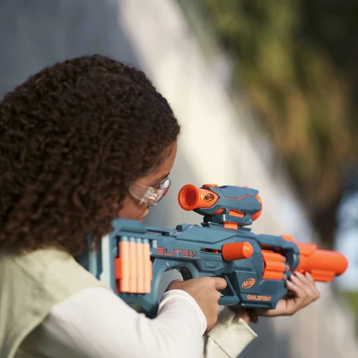 Nerf Elite Eaglepoint Blaster With Detachable Scope And Barrel, 8 Drums - Nerf - Image 3