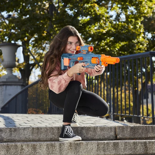 Nerf Elite Eaglepoint Blaster With Detachable Scope And Barrel, 8 Drums - Nerf - Image 6