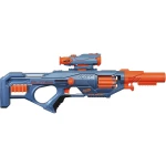 Nerf Elite Eaglepoint Blaster With Detachable Scope And Barrel, 8 Drums - Nerf