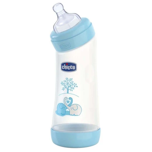 Chicco - Bottle Well Being Angel, BOY 250 Normal Silicone Nipple, Blue Chicco - Bottle Well Being Angel, BOY 250 Normal Silicone Nipple, Blue