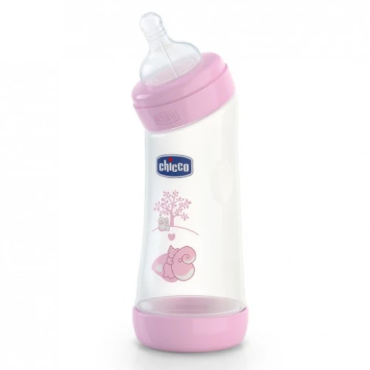 Chicco Bottle Well Being Angel, Girl 250ml Normal Silicone Nipple, Pink Chicco Bottle Well Being Angel, Girl 250ml Normal Silicone Nipple, Pink