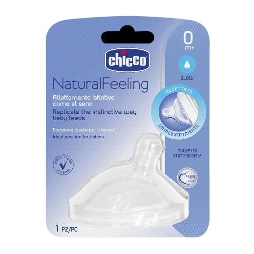 Chicco Natural Feeling Teat (0M+) Regular Flow 1 Piece - Chicco - Image 3
