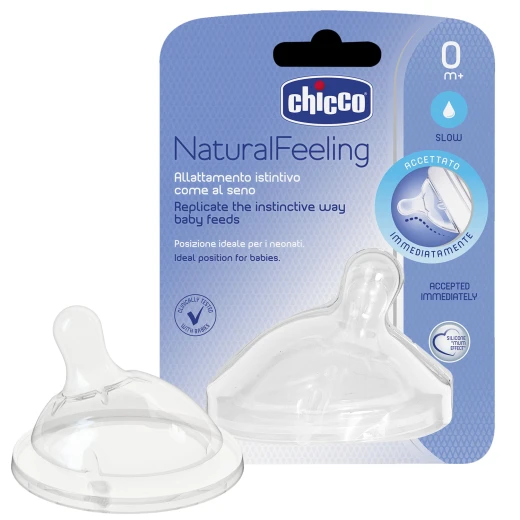 Chicco Natural Feeling Teat (0M+) Regular Flow 1 Piece Chicco Natural Feeling Teat (0M+) Regular Flow 1 Piece