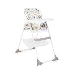 Joie Mimzy Snacker High Chair in Alphabet Design: A Compact, Foldable Highchair for Babies and Toddlers. Easy to Clean, Perfect for Small Spaces & On-the-Go Feeding. Modern & Safe Design. - Joie
