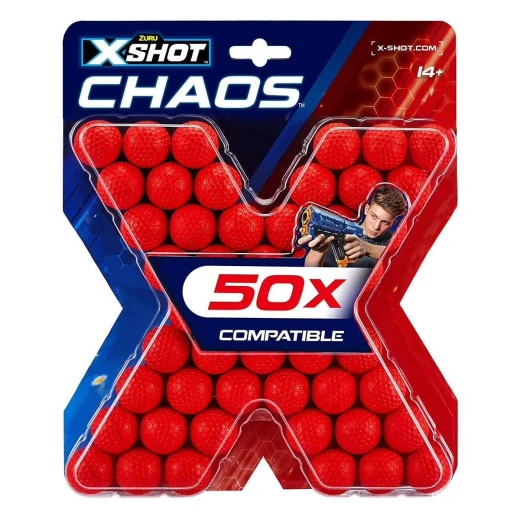 X-shot Chaos, 50 Dart Balls Refill X-shot Chaos, 50 Dart Balls Refill