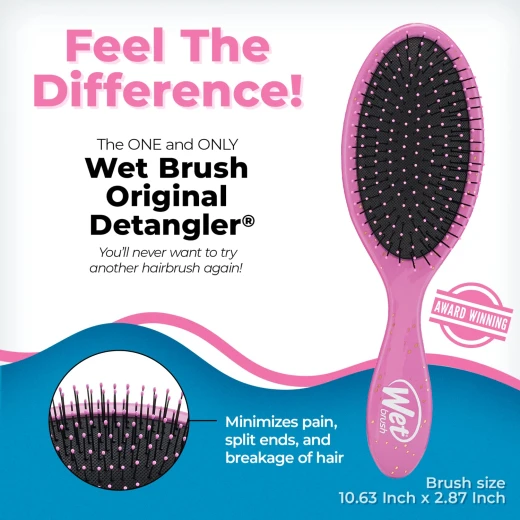 Wet Brush Original Detangler Brush, Princess Tiana Design - Wet Brush - Image 4