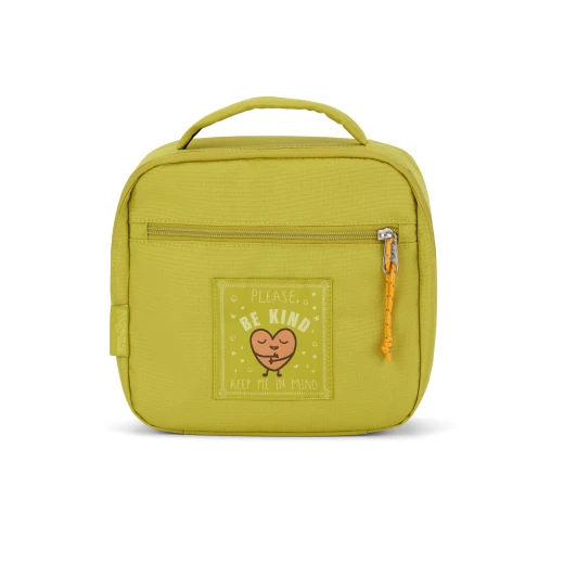 JanSport Lunch Break Bag, Be Kind Design, Yellow Color JanSport Lunch Break Bag, Be Kind Design, Yellow Color