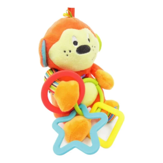 Winfun Cheeky Chimp Rattle With Rings - WinFun - Image 2