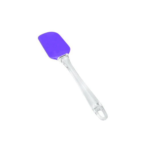 Metaltex Silicone Spatula With Clear Handle, Purple Color, 28 X 21 X 25 Cm Metaltex Silicone Spatula With Clear Handle, Purple Color, 28 X 21 X 25 Cm