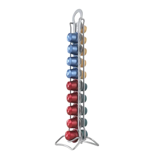 Metaltex Polytherm Coating Coffe Capsule Stand, 8 X 9 X 38 Cm Metaltex Polytherm Coating Coffe Capsule Stand, 8 X 9 X 38 Cm
