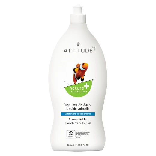 Attitude, Dishwashing Liquid, Wildflowers, (700 Ml) Attitude, Dishwashing Liquid, Wildflowers, (700 Ml)