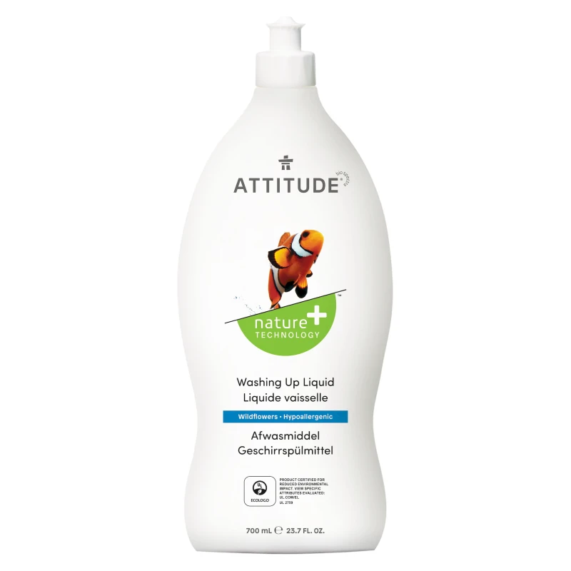 Attitude, Dishwashing Liquid, Wildflowers, (700 Ml) - ATTITUDE