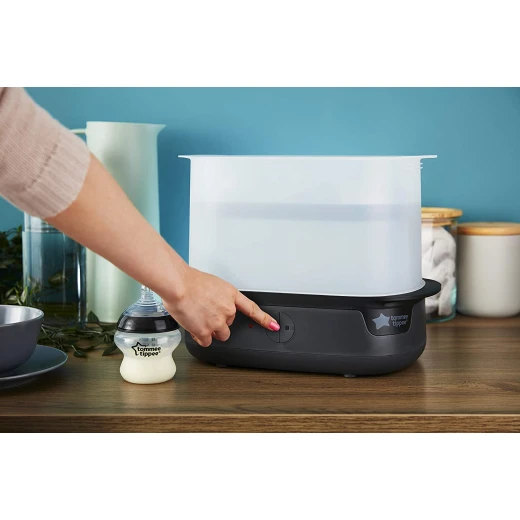 Tommee Tippee Super Steam Advanced Electric Steriliser for 6 Baby Bottles, Black - Tommee Tippee - Image 3
