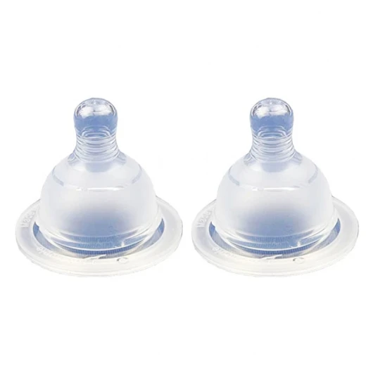 Spectra Wide Neck Slow Flow Teats [Pack of 2] Size Small