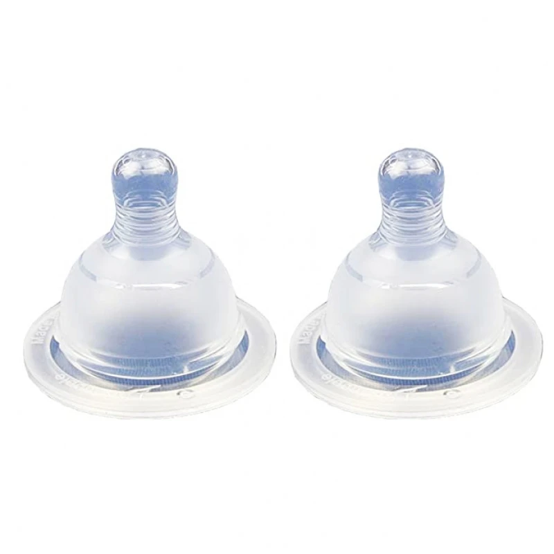 Spectra Wide Neck Slow Flow Teats [Pack of 2] Size Small - Spectra