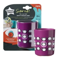 Tommee Tippee Cup That Does Not Fall 6+ Months, Purple Color 190 Ml