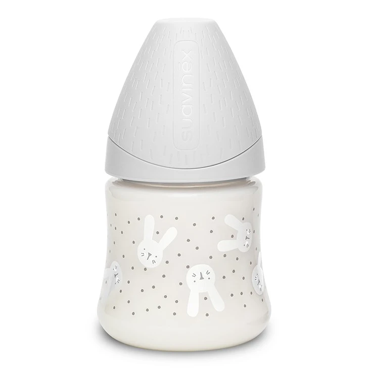 Suavinex Premium Bottle, Rabbit Design, Grey color, 150 Ml - Suavinex