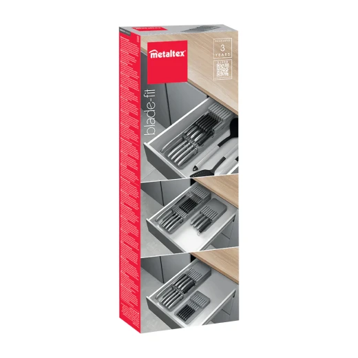 Metaltex Adjustable Knife Organizer, 14 X 41 X 10 Cm - Metaltex - Image 3