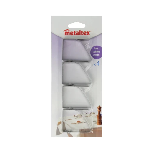 Metaltex Stainless Steel Table Cloth Clips, 4 Pieces - Metaltex - Image 3
