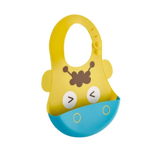 Babyjem baby bib silicone yellow Babyjem baby bib silicone yellow