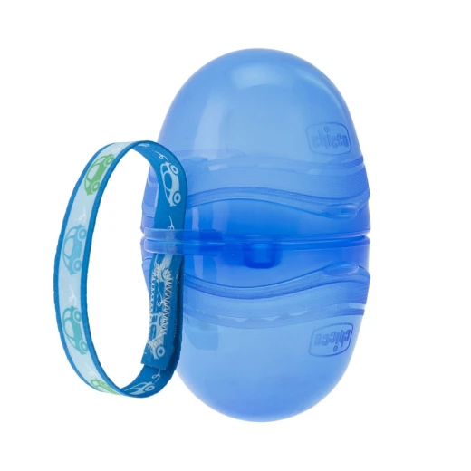 Chicco Double Soother Holder- Blue Chicco Double Soother Holder- Blue