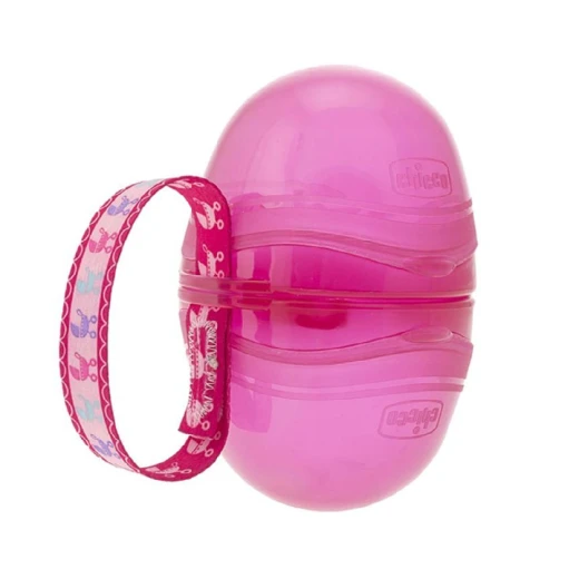 Chicco Double Soother Holder- Pink Chicco Double Soother Holder- Pink