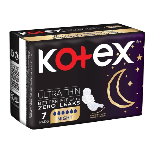 Kotex Ultra Thin Night Time Pads, 7 Pads Kotex Ultra Thin Night Time Pads, 7 Pads