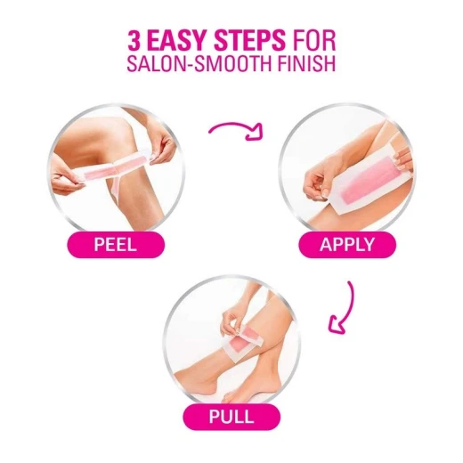 Veet Hair Removal Wax Strips for Normal Skin, 20 Strips - Veet - Image 3