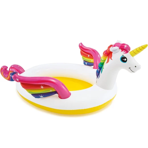 Intex Mystic Unicorn Spray Pool, 272 x 193 x 104 Cm Intex Mystic Unicorn Spray Pool, 272 x 193 x 104 Cm