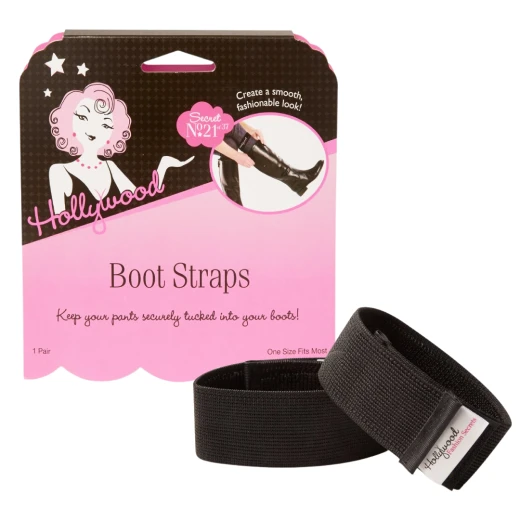 Hollywood Fashion Boot Straps, Black Color Hollywood Fashion Boot Straps, Black Color