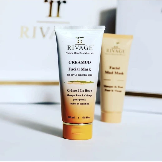 Rivage Dead Sea Creamed Facial Mask For Dry & Sensitive Skin, 200 ml - Rivage - Image 3