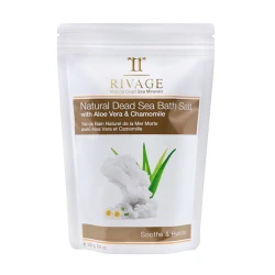 Rivage Dead Sea Soothe & Hydrate Bath Salts With Aloe Vera & Chamomile, 250 Gram