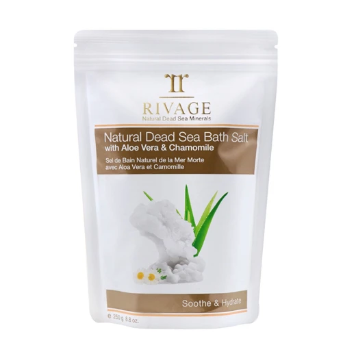 Rivage Dead Sea Soothe & Hydrate Bath Salts With Aloe Vera & Chamomile, 250 Gram Rivage Dead Sea Soothe & Hydrate Bath Salts With Aloe Vera & Chamomile, 250 Gram