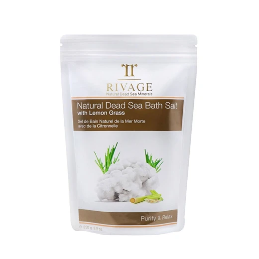 Rivage Dead Sea Purify & Relax Bath Salts With Lemon Grass, 250 Gram Rivage Dead Sea Purify & Relax Bath Salts With Lemon Grass, 250 Gram
