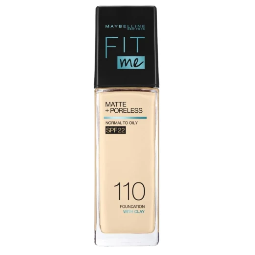 MAYBELLINE New York Fit Me Matte & Poreless Foundation 16H Oil Control with SPF 22-110 MAYBELLINE New York Fit Me Matte & Poreless Foundation 16H Oil Control with SPF 22-110