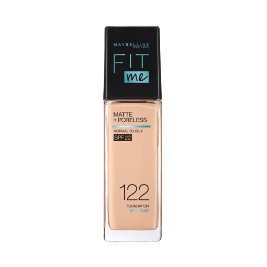 MAYBELLINE New York Fit Me Matte & Poreless Foundation 16H Oil Control with SPF 22-122 MAYBELLINE New York Fit Me Matte & Poreless Foundation 16H Oil Control with SPF 22-122
