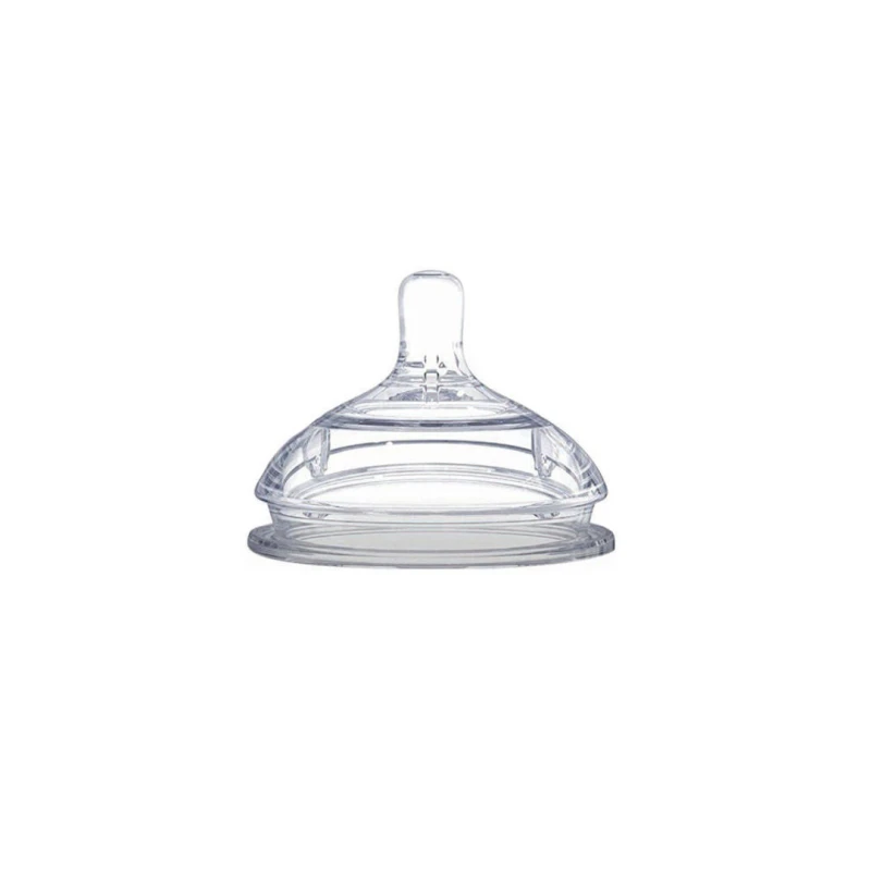 Optimal Mamilla Extra Wide Neck Silicone Nipple, Double Anti Colic System, 0+ - Optimal