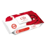 Life Wet Wipes 120 Sheets, Rose Scent - Life Touch