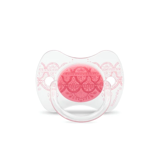 Suavinex Pacifier Premium Couture Physiological Teat 0-4 months, Pink Suavinex Pacifier Premium Couture Physiological Teat 0-4 months, Pink