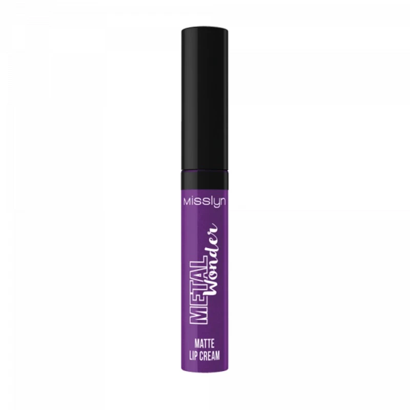 Misslyn Dark Fairy 20 Matte Metallic Lip Cream Long Lasting Glamorous Finish Makeup - Misslyn