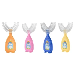 Kids Silicone U Shape Toothbrush, 1 Pack , Assorted Colors