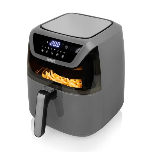 Princess Window Aero Fryer With Cake Barrel, Grey Color Princess Window Aero Fryer With Cake Barrel, Grey Color