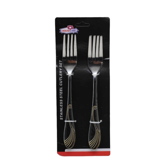 House Care Luxury Dinner Fork Set, Gold Color, 6 Pieces House Care Luxury Dinner Fork Set, Gold Color, 6 Pieces