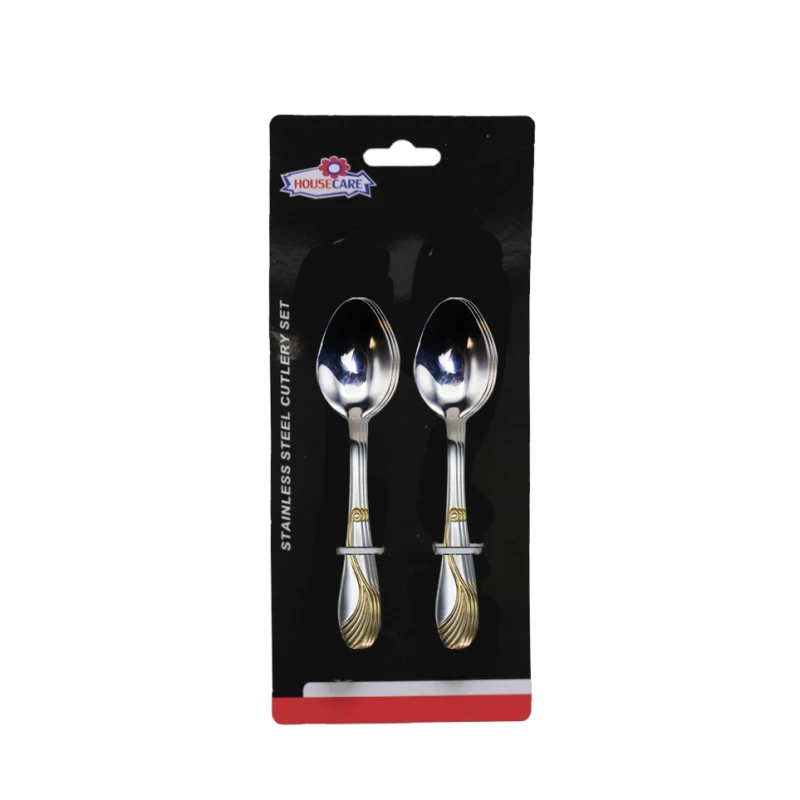 House Care Luxury Small Tea Spoon Set, Gold Color, 6 Pieces - House Care