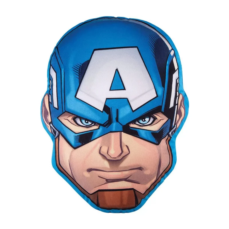 Marvel Avengers Kids Plush Pillow with Hook, Captain America Design - Marvel