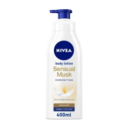 Nivea Sensual Musk Body Lotion 400ml, Deep Moisturizing Cream with Hydra Technology for Long-Lasting Softness & Warm Musk Fragrance