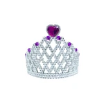 Children Small Princess Crown, Small Hearts Design, Purple Color
