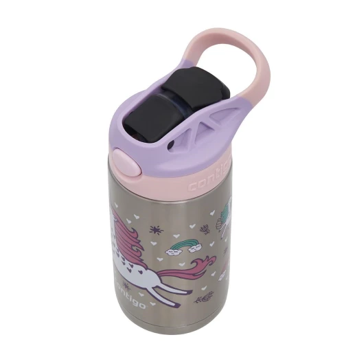 Contigo Stainless Steel Autospout Kids Drinking Bottle, Pink Color, 380 Ml - Contigo - Image 5