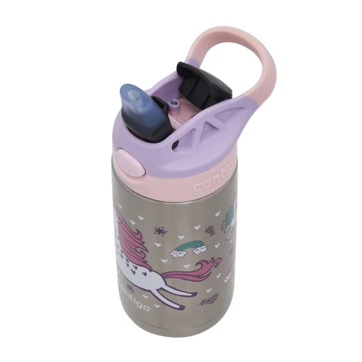 Contigo Stainless Steel Autospout Kids Drinking Bottle, Pink Color, 380 Ml - Contigo - Image 7